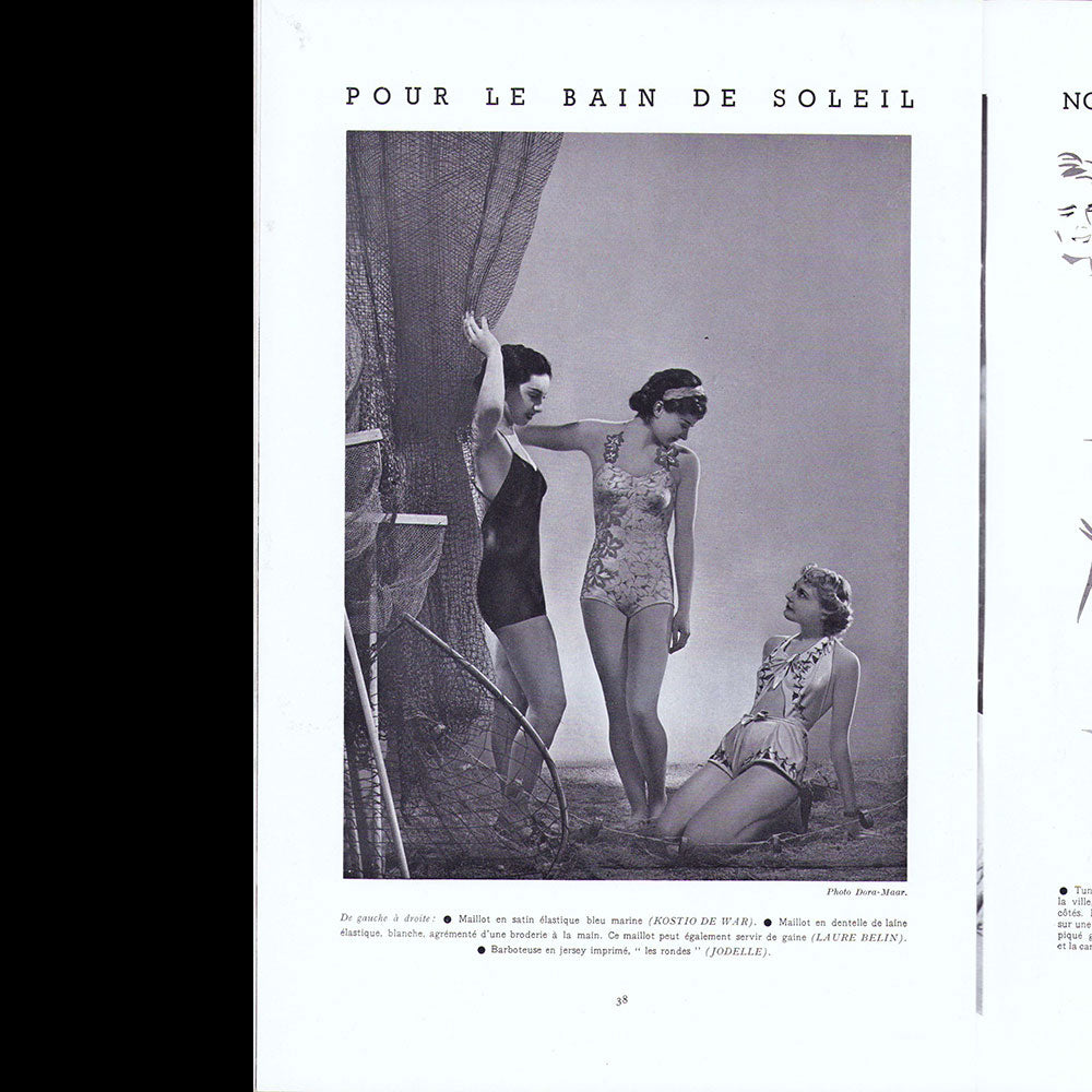 Rester Jeune, août 1936, couverture de Dora Maar