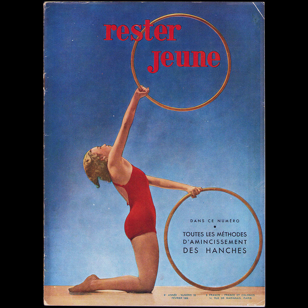 Rester Jeune, février 1938, couverture de Lipnitzki