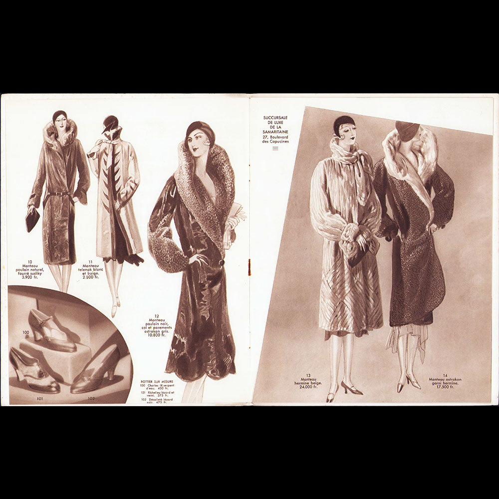 Succursale de luxe de la Samaritaine - Catalogue de fourrures (1935)