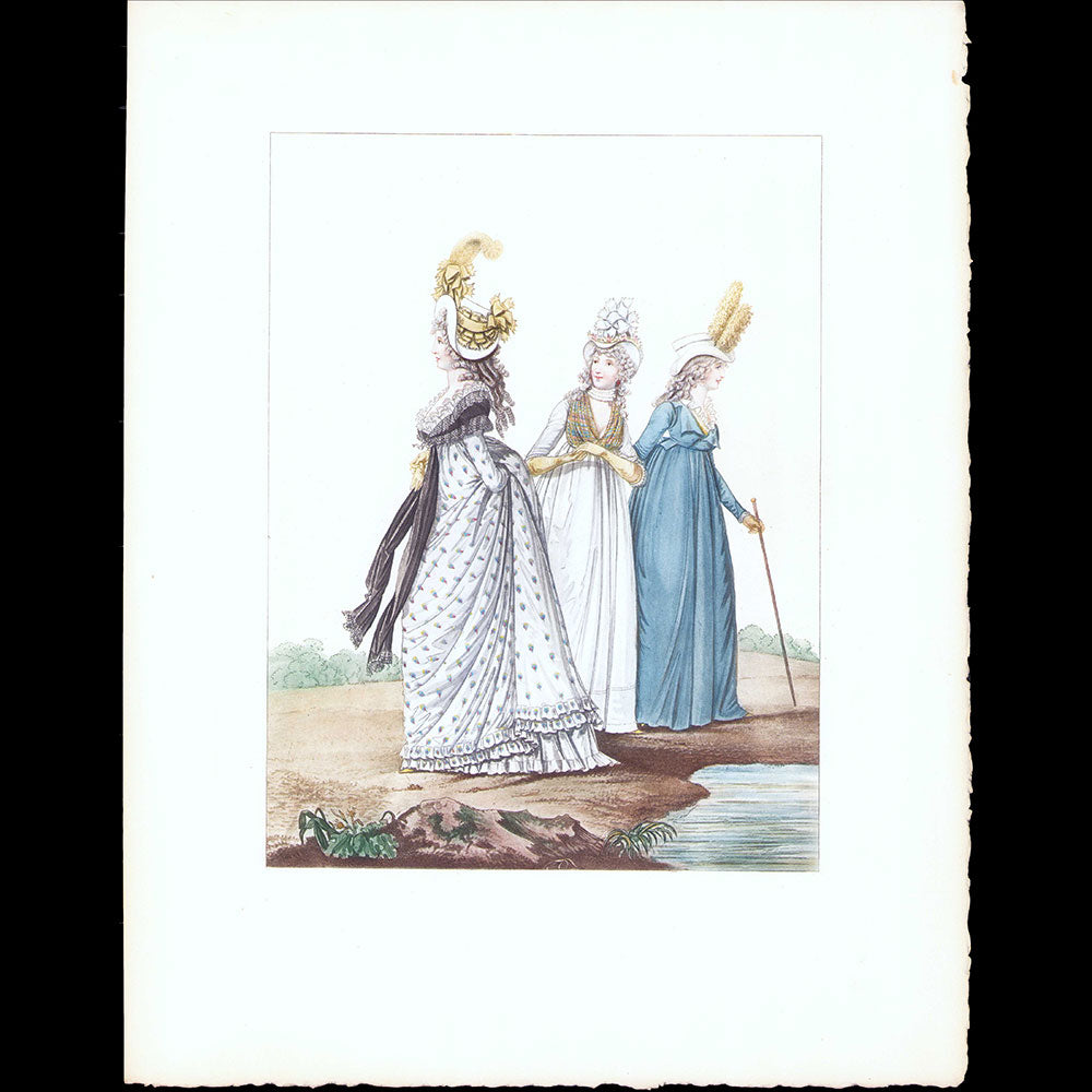 Documents pour l'Histoire du Costume de Louis XV à Louis XVIII, réunion de 9 planches (1911)
