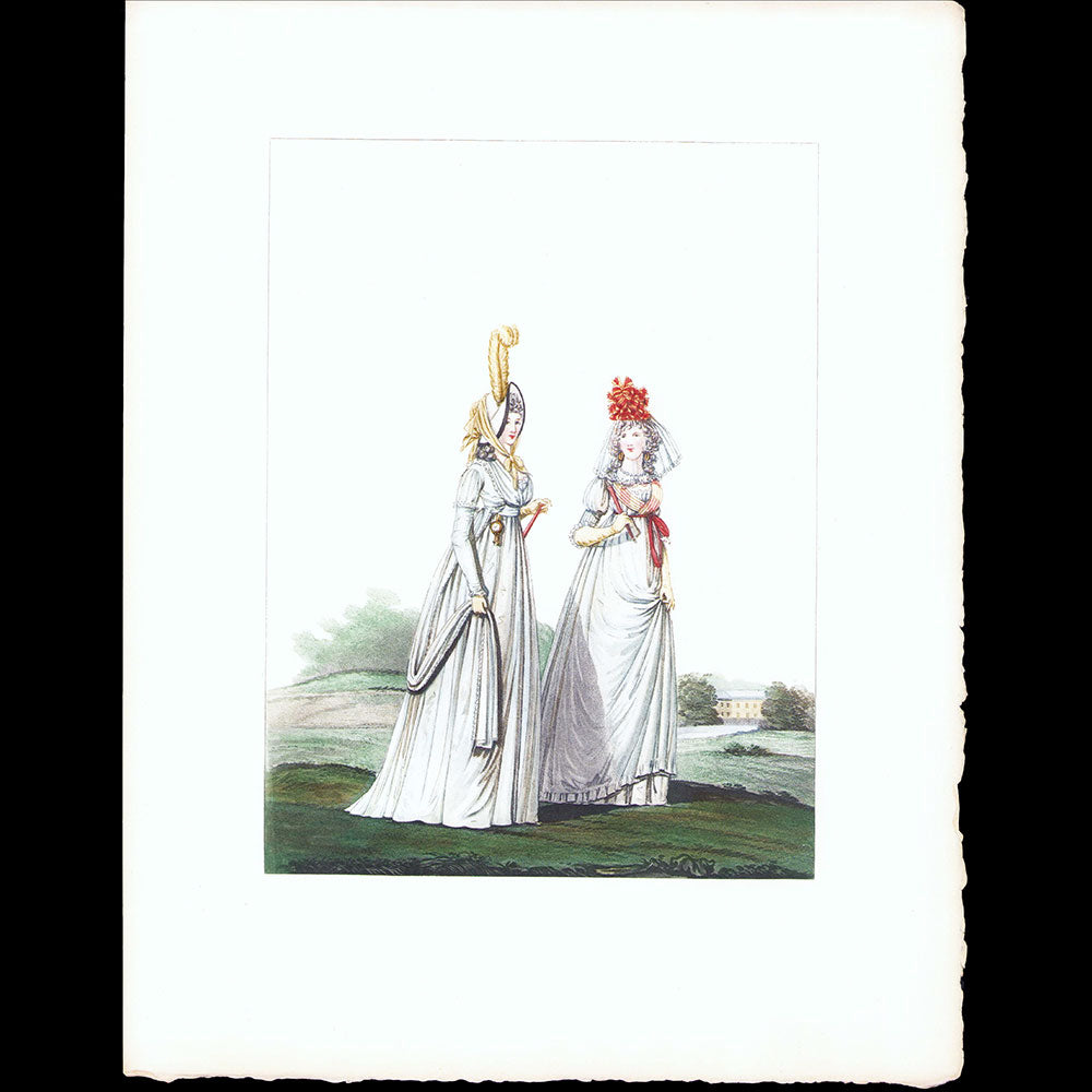 Documents pour l'Histoire du Costume de Louis XV à Louis XVIII, réunion de 9 planches (1911)