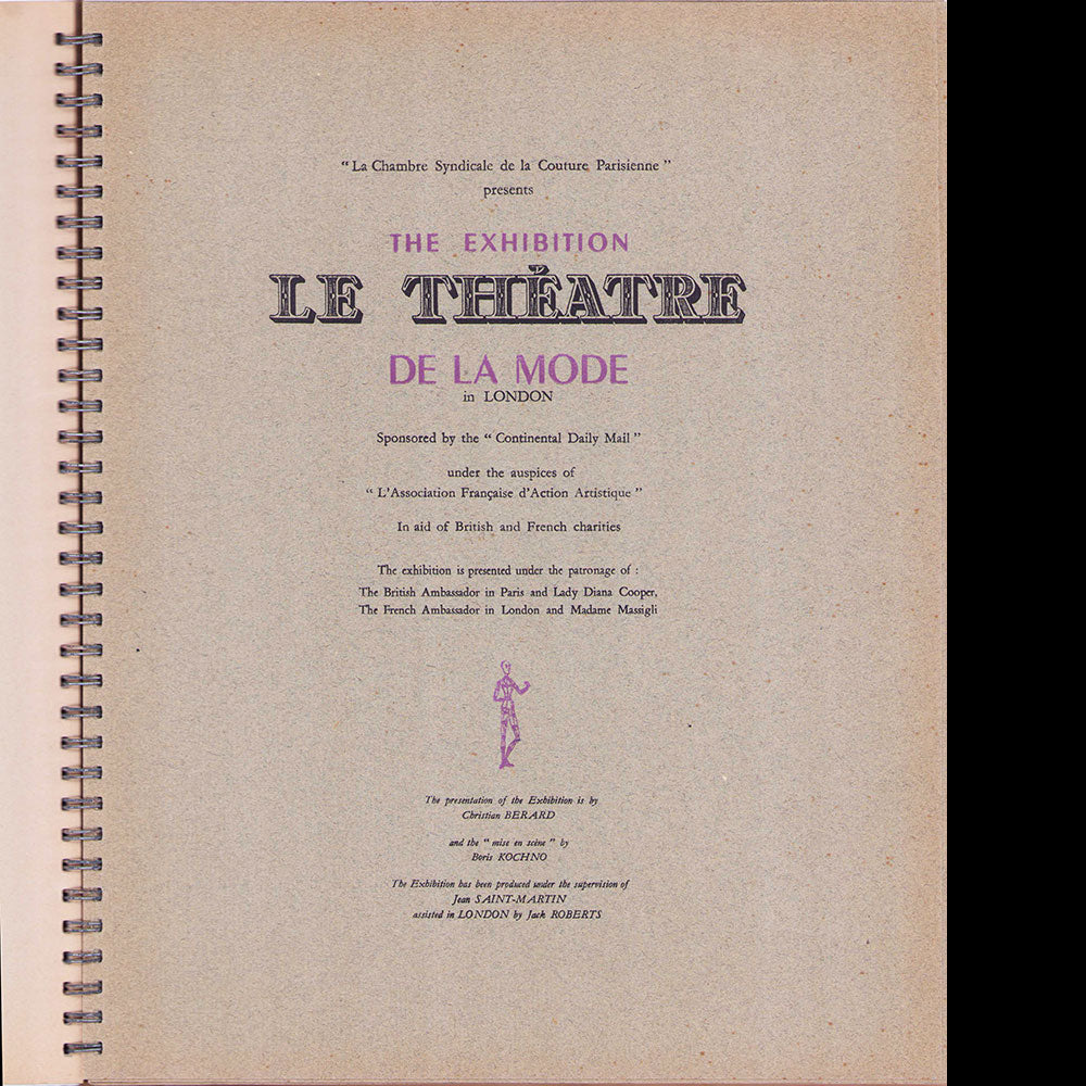 Le Théâtre de la Mode, Fantasy of Fashion - Catalogue de l'exposition de Londres (1945)