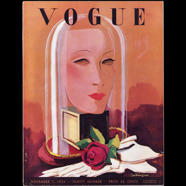 Vogue US (November 1st 1934), couverture de Zeilinger