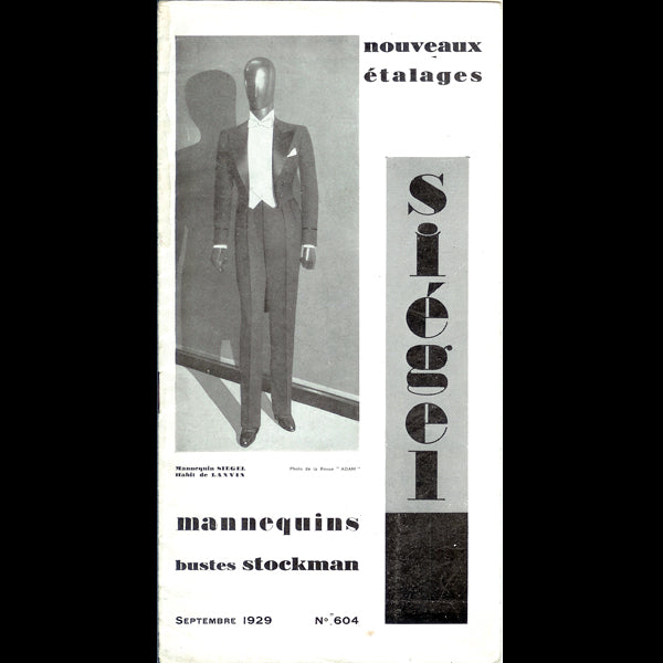 Siégel - catalogue nouveaux étalages, mannequins, bustes Stockman (1929)
