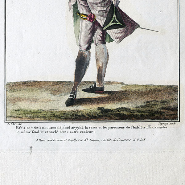 Gallerie des Modes et Costumes Français, gravure n° O 81, Habit de Printemps (1778)