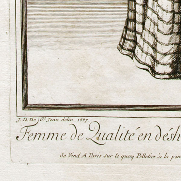 Jean Dieu de Saint-Jean - Femme de qualité en déshabillé d'étoffe siamoise (1687)
