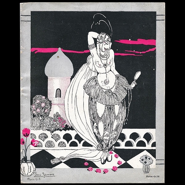 Paul Poiret - Le Minaret, programme de la pièce de théâtre, costumes de Paul Poiret (1913)