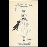 Fémina reparaît, annonce des éditions Pierre Lafitte, par Georges Lepape (1917)
