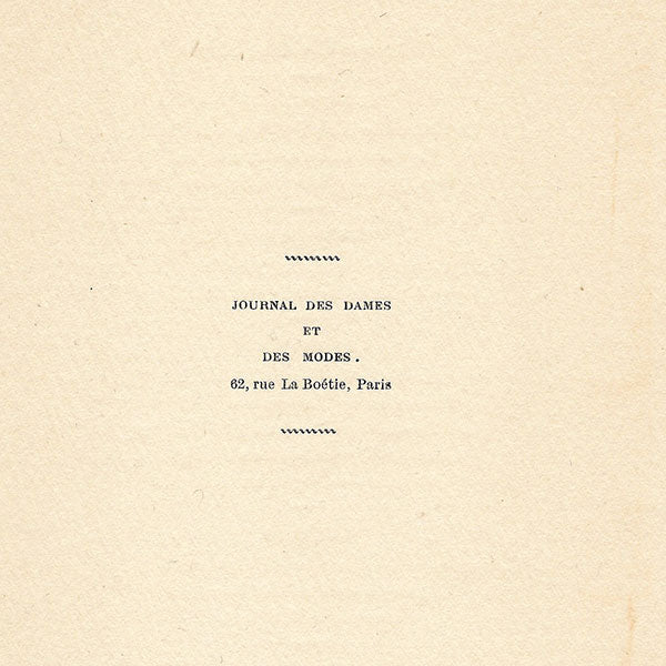 Journal des Dames et des Modes - menu illustré par Boscher, novembre 1913
