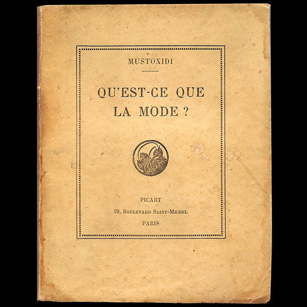 Théodore Mavroïdi Mustoxidi - Qu'est-ce que la mode? (1920)