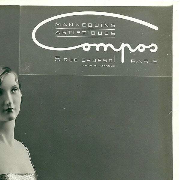 Mannequins d'art féminins, par Compos, rue Crussol à Paris (circa 1920-1930)