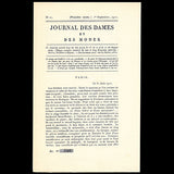 Le Journal des Dames et des Modes, Costumes Parisiens, n10, 1912