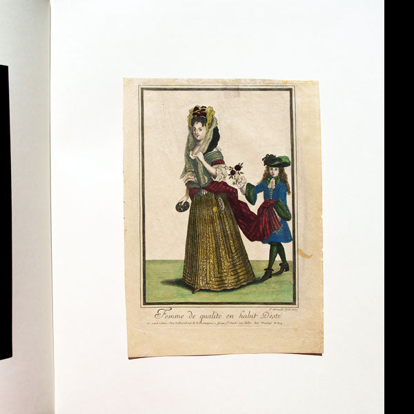Femme de qualité en habit D'esté, gravure d'Arnoult (1687)