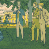 Carte publicitaire Paul Poiret, couturier rue Pasquier, par Boutet de Monvel - épreuve d'essai (1907)