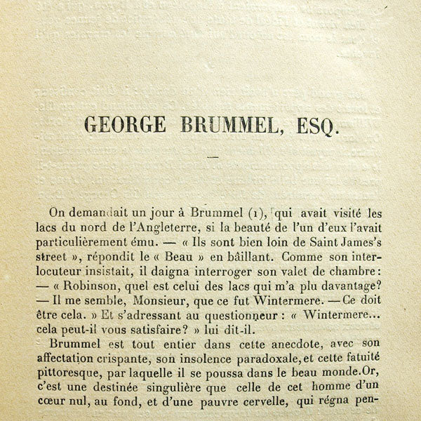 Jacques Boulenger - George Brummel Esq. (1906)