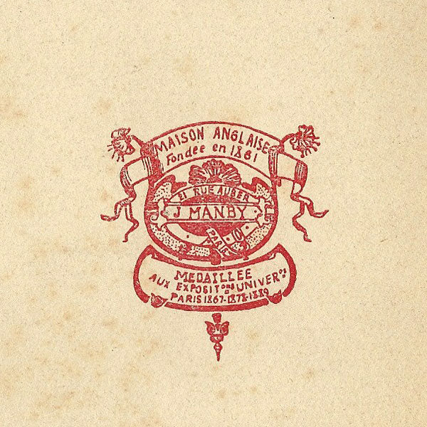 Catalogue du tailleur Manby, 19-21 rue Auber à Paris (circa 1890)