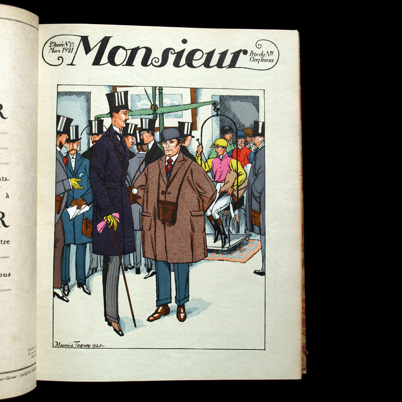 Monsieur, Revue des élégances, 57 livraisons (1920-1924)