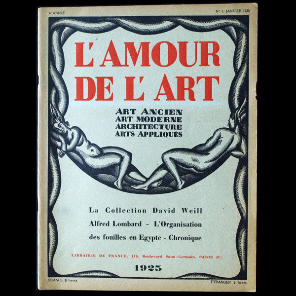L'Amour de l'Art, année complète 1925