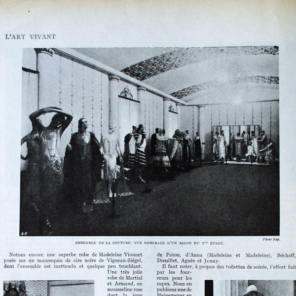 L'Art Vivant (août 1925) - Pavillon de l'Elégance à l'Exposition des Arts Décoratifs