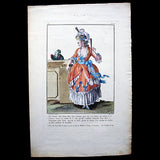 Basset - Robe à la Diane, 3ème cahier de la Collection d'habillements modernes et galants (1780)