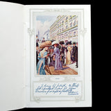 Les Maîtres de la Mode (Paquin, Beer, Worth, etc.), illustrations de Toussaint pour la baleine de plumes Weeks (1908)