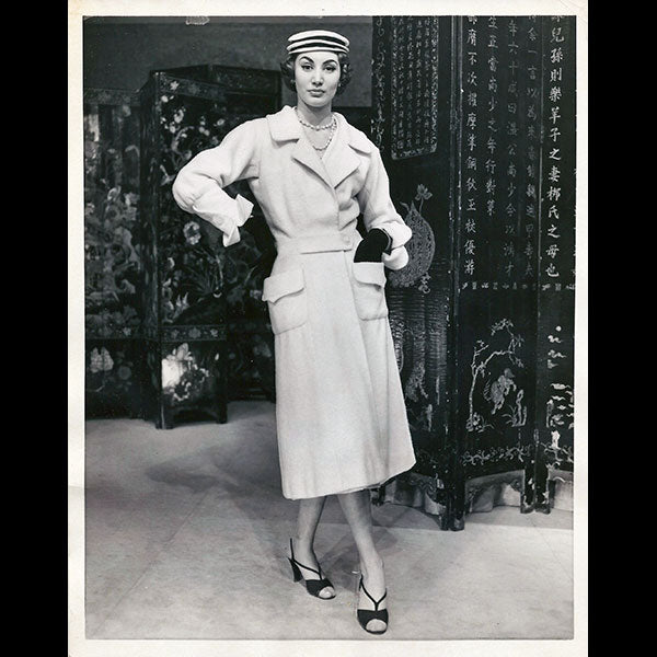 Chanel - Manteau en duvetine pour 1956