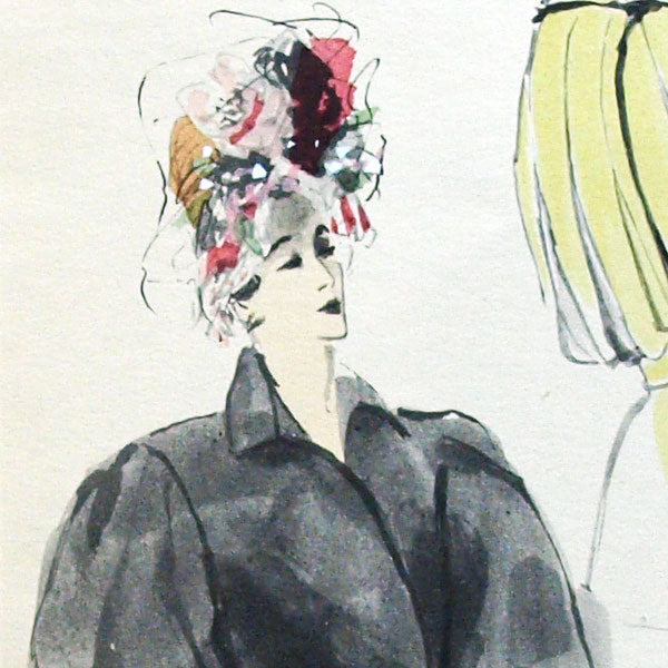 Croquis, Créations Parisiennes et Chapeaux élégants, été 1944