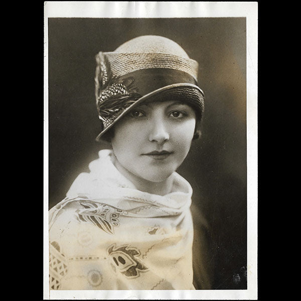 Alphonsine - Chapeau de paille rose pour printemps 1926