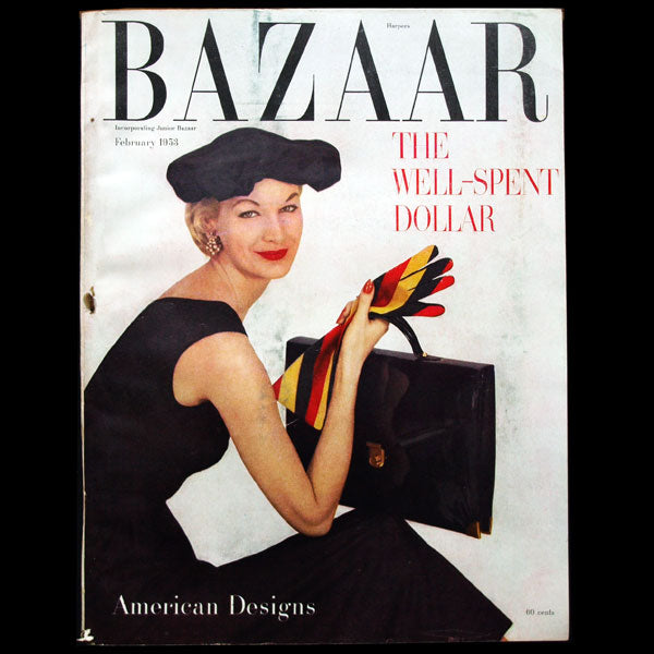 Harper's Bazaar (1953, février), couverture de Richard Avedon