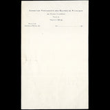 Lalique - Papier à en-tête de l'exposition permanente des oeuvres de René Lalique 24 place Vendôme à Paris (1914)