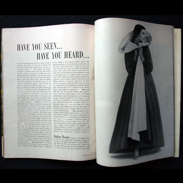 Harper's Bazaar (1958, juin), couverture de Louise Dahl-Wolfe