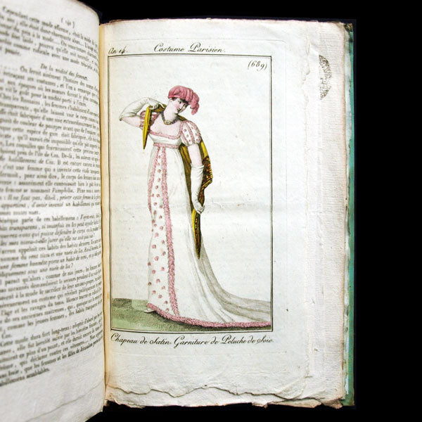 Le Journal des Dames et des Modes, Costumes Parisiens, réunion de 83 livraisons de la 10ème année (1805-1806)