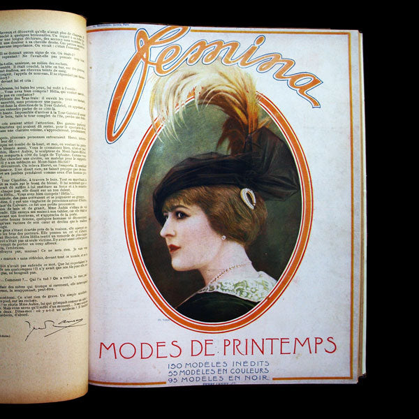 Fémina 1914, réunion de 14 numéros (janvier à août 1914)