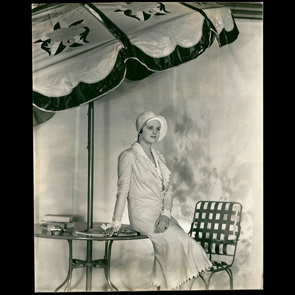 Chanel - Tailleur de lin rose importé par le grand magasin Lord & Taylor (1930)