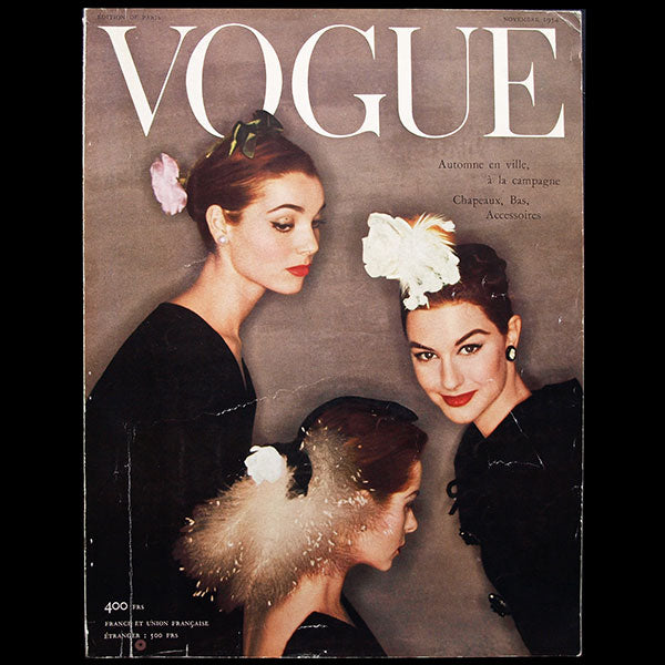 Vogue France (1er novembre 1954), couverture d'Henry Clarke