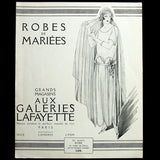 Robes de mariées, catalogue des grands magasins Aux Galeries Lafayette (1922)