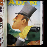 Adam, la revue de l'homme (15 août 1937, 15 mai 1938, 15 novembre 1937, 15 novembre 1938, 15 juin 1938, 15 juillet 1938)