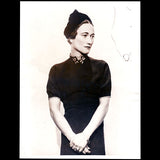 Cecil Beaton - Portrait de Wallis Simpson, future duchesse de Windsor photographie d'époque (1936)