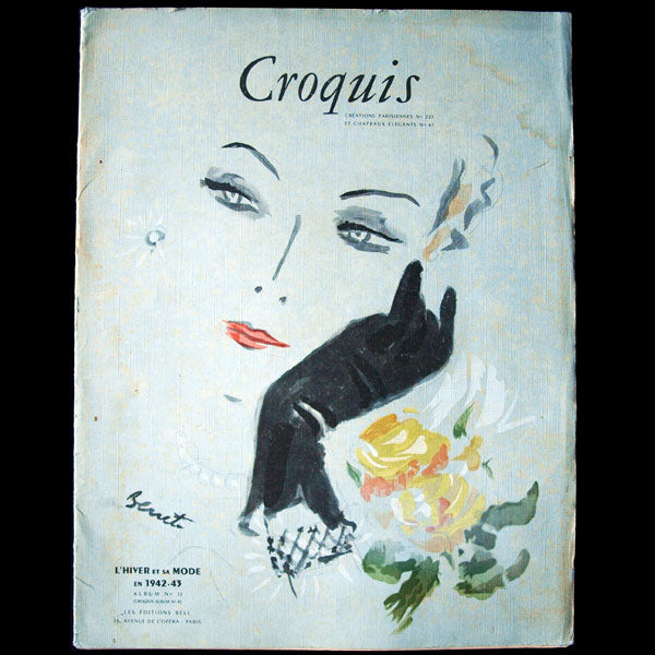 Croquis, Créations Parisiennes et Chapeaux élégants, hiver 1942-1943
