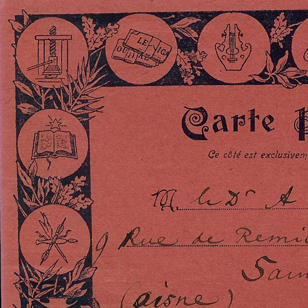 Uzanne - Carte de correspondance autographe signée du 18 août 1904