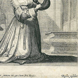 Abraham Bosse - La Noblesse Française à l'Eglise - Figure Féminine (circa 1629)