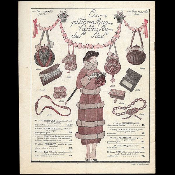 Au Bon Marché présente ses gants, ses dentelles, ses fleurs, sa parfumerie (1921)
