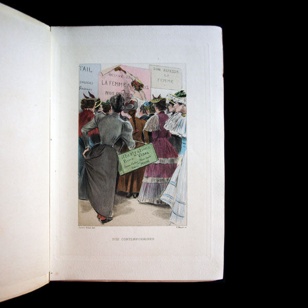 Uzanne - La Femme à Paris, nos contemporaines, avec envoi de l'auteur (1894)