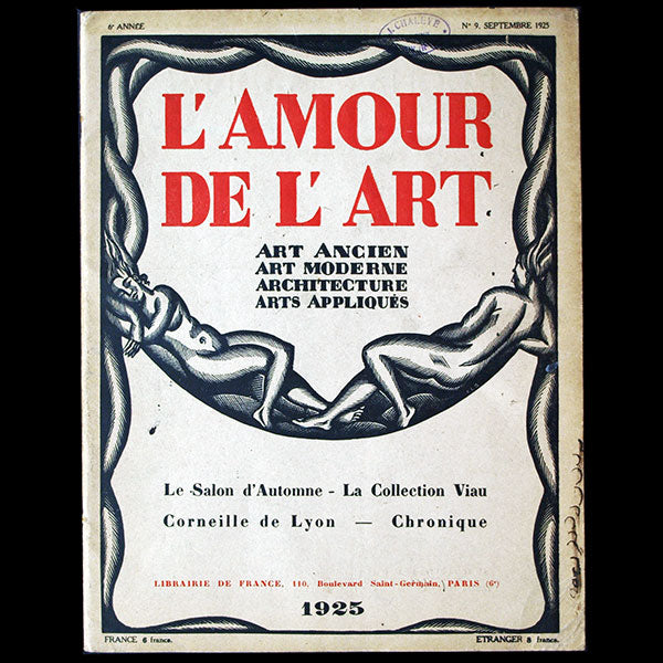 L'Amour de l'Art, septembre 1925