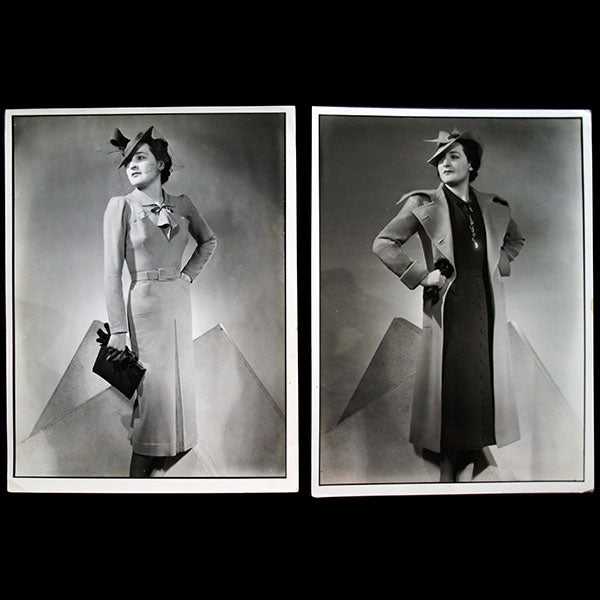 Lucia Boutet - Modèles de la Maison Lucia Boutet, ensemble de photographies d'époque (circa 1939)