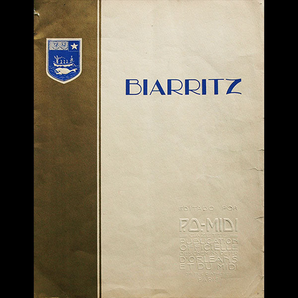 Biarritz - Gazette éditée par P.O.-MIDI, les chemins de fer d'Orléans et du Midi (1926)