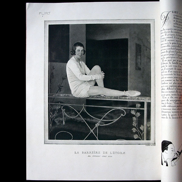 Flirt, Littérature, Arts, Elégances n°1 (15 mai 1922), couverture de Brunelleschi