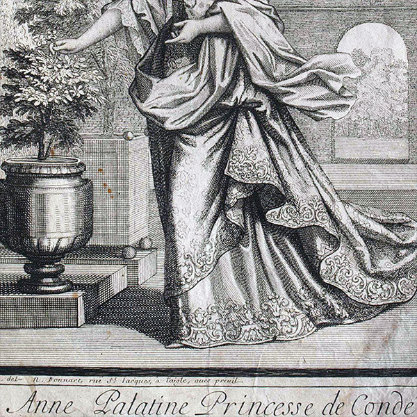 Bonnart - Anne Palatine Princesse de Condé (circa 1695)