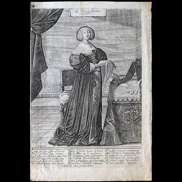 Abraham Bosse - La Dame suivant l'Edit (circa 1633)