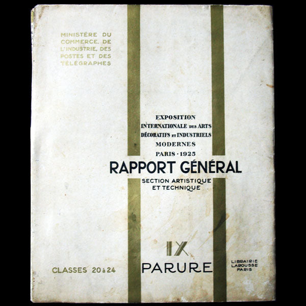 Rapport général classe 20 à 24 (exposition des arts décoratifs 1925)